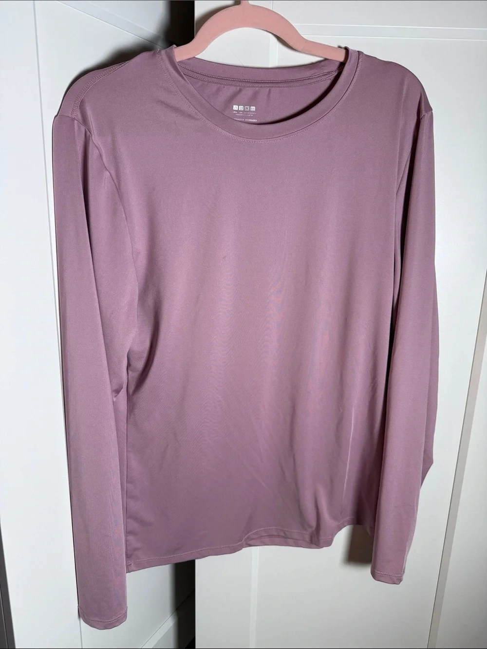 Women’s Long Sleeve Crew Quick-Dry Breathable Workout Shirt UPF 50 - Dusty Mauve - Picture 1 of 2